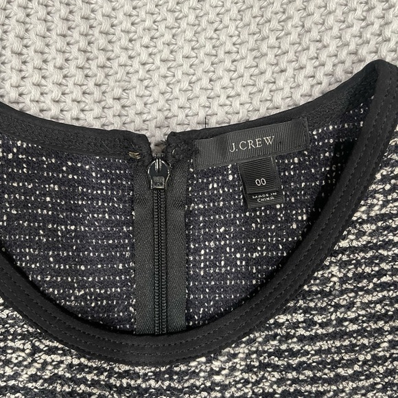 NEW WO TAGS J Crew Wool Black and White Dress - Picture 3 of 3